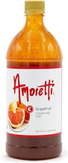 Amoretti Grapefruit Compound 2.2 lbs - Natural Flavors, Shelf Stable Even After Opening, Certified Kosher, TTB Approved, Perfect for Baking Applications & Beverages