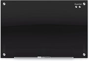 Quartet Magnetic Dry Erase Board, 96" x 48" Glass Whiteboard for Wall, Infinity, Black (G9648B)