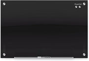 Quartet Magnetic Dry Erase Board, 48" x 36" Glass Whiteboard for Wall, Infinity, Black (G4836B)