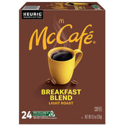 24328029 McCafe Breakfast Blend Coffee K-Cup Pods Light Roast – 24 Count (Pack of 1), coffee, Model 5000358127