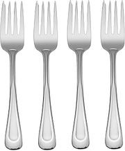 Oneida Satin Sand Dune Salad Forks Silverware Set for 4, Flatware | satin finish, dishwasher safe | cutlery set for kitchen and dining, utensil set, rust resistant, wedding silverware