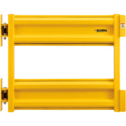 Self-Closing Guard Rail Safety Gate by Global Industrial – Alloy Steel, Yellow, Model 708372