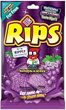 Rips Bite Size Grape Licorice Pieces, 4 Ounce Peg Bag - 12 per case
