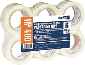 Shurtape Carton Sealing Tape, 2.5 mil, Clear, PK6 207846-1 Each