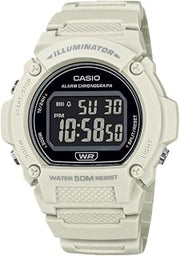 Casio W219H Series | Men’s Digital Watch | 50M WR | LED Illuminator | 100 SEC Chronograph | 1/100 SEC Stopwatch | Daily Alarm | Hourly Time Signal | Auto Calendar | 7 Year Battery