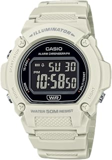 Casio W219H Series | Men’s Digital Watch | 50M WR | LED Illuminator | 100 SEC Chronograph | 1/100 SEC Stopwatch | Daily Alarm | Hourly Time Signal | Auto Calendar | 7 Year Battery