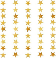 65 Feet Star Garland Glitter Star Paper Garland Double Side Stars Banner Hanging Decoration Little Stars Bunting Banner Twinkle Backdrop for Wedding Birthday Festival New Year Party Decoration