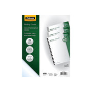 Binding Presentation Covers by Fellowes – 25 Pack, Plastic, Clear, Model 52043