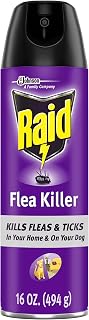 Raid Flea Killer, Kills Fleas, Crickets, Roaches, Silverfish and Ticks, Use in Your Home or on Your Dog (1 Pound (Pack of 6))