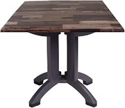 Grosfillex Atlanta 32" Square Table in Shiplap