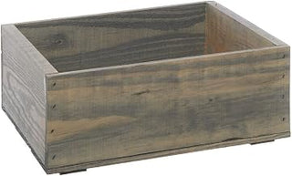 HUBERT Rustic Wooden Crate - 14 3/4"L x 11 1/4"W x 5 7/8"H