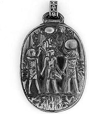 Egyptian Jewelry Silver King Tut Crowning Pendant
