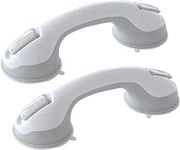 12 in. Repositionable Suction Grab Bar - 2 Piece Set