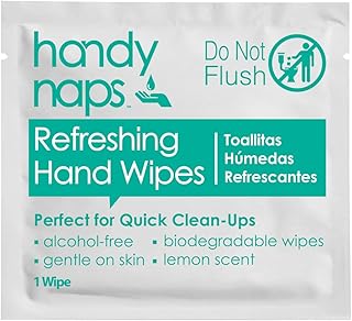 Diamond Wipes Handynaps Refreshing Hand Wipes, Alcohol-Free, Chemical-Free, 100 Count