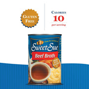 Beef Broth by Sweet Sue – 14.5 Fl Oz (Pack of 4)