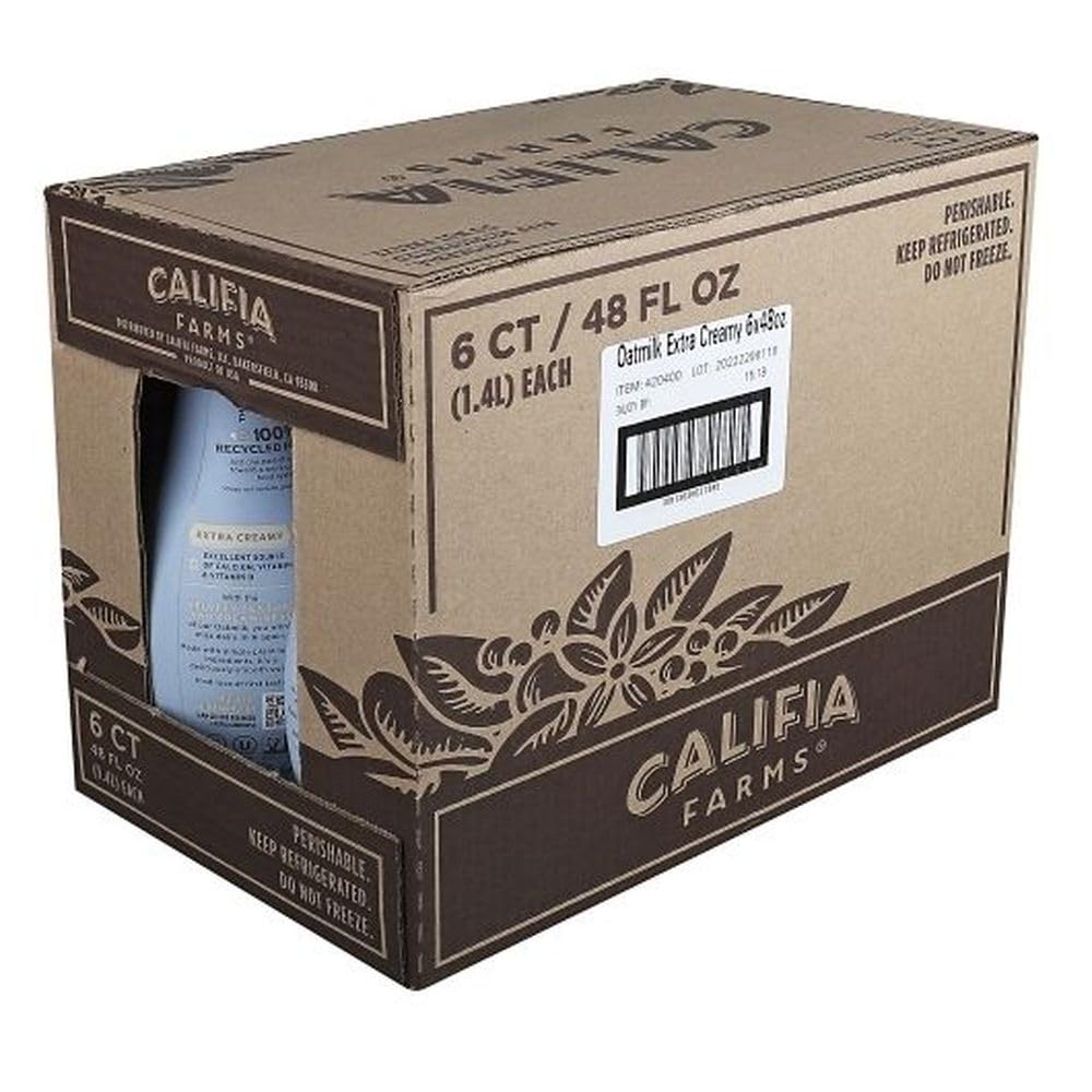Unsweetened Oatmilk by Califia Farms – 64 Fl Oz (Pack of 6), Oatmilk, Pack of 6, Model 420351-8