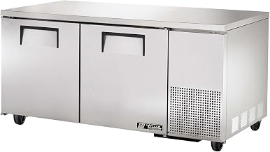 True TUC-67F Series Undercounter Freezer Solid Door Two Section Deep