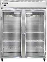 2RE-GD Extra-Wide Two Section Reach In Glass Door Refrigerator, 57" W