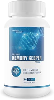 Focus Brain Memory Keeper Pro Max - Our Best Brain Supplements For Memory And Focus - Support Increased Brain Blood Flow & Nervous System Circulation - Mental Clarity Focus Brain Memory Supplement
