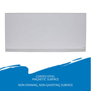 Iceberg Aluminum / 96"W x 46"H / Industrial Dry Erase Boards