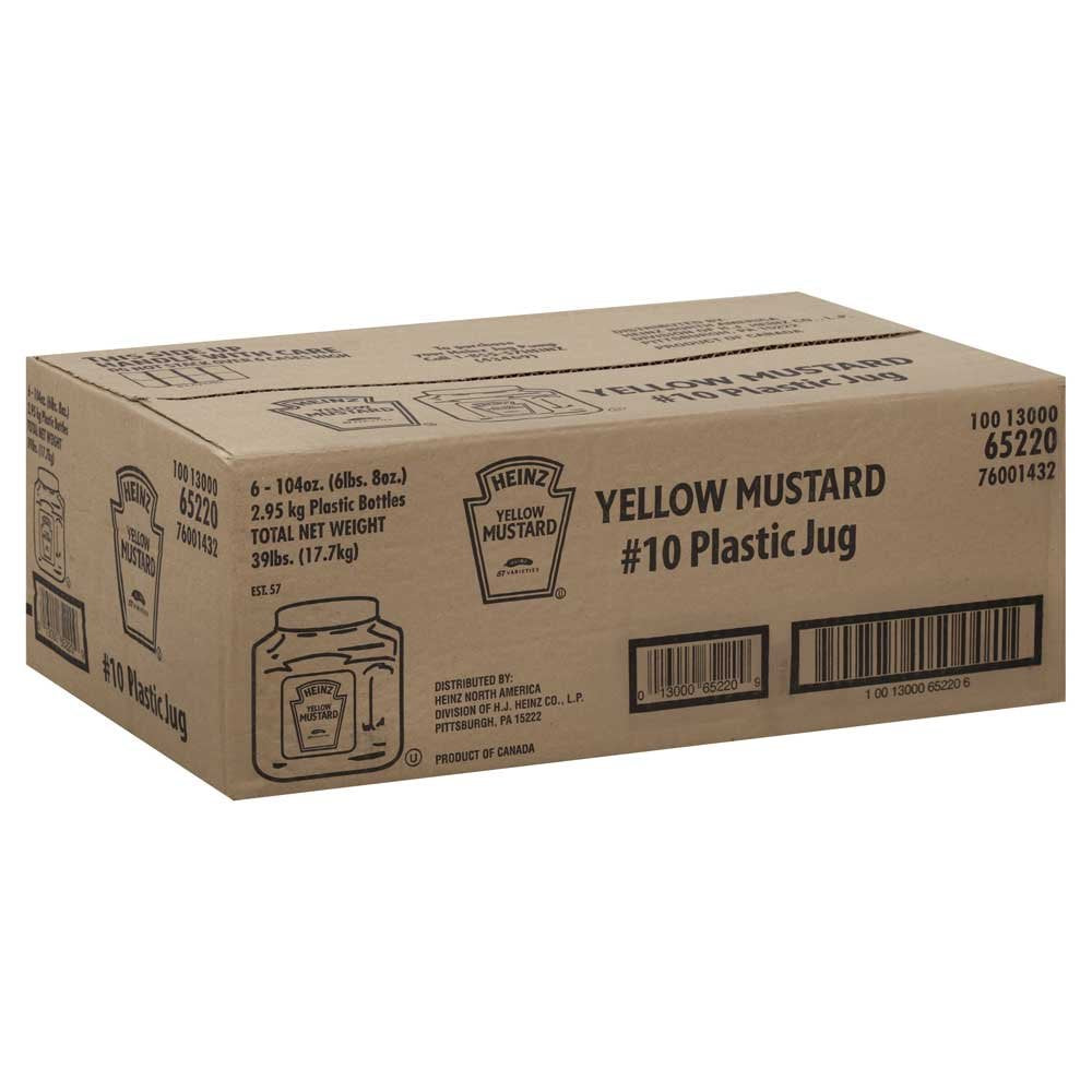 Mustard no.10 Jug 6 Case 7.13 Pound by HEINZ – Pack of 6