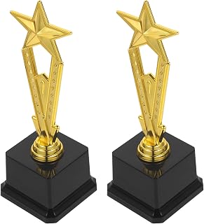 2pcs Golden Star Trophy Award ABS, for Students
