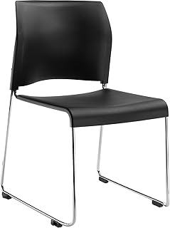 National Public Seating 8800 Series Plastic Cafetorium Chair 21.75" x 20" x 30.5"- Black