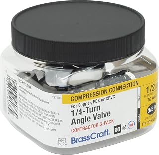 BrassCraft G2CR19X CM5 Angle Stop, Chrome