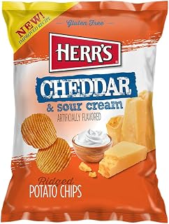 Potato Chips (Herr's - Cheddar and Sour Cream Potato Chips, 2.75 Oz pack of 12)