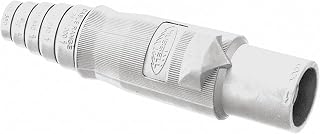 Hubbell HBLMBW Single Pole Replacement Body, Male Plug, White (Pack of 100)