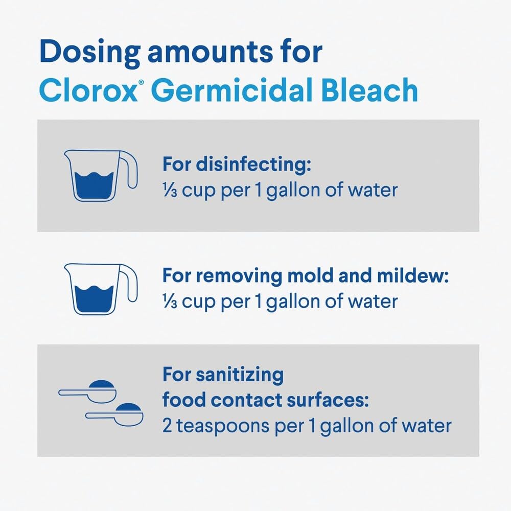 Germicidal Bleach by Clorox – 1 Count (Pack of 6), Pack of 6, Model 32293