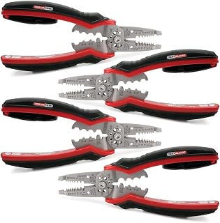 Gardner Bender GST-70M Circuit Alert, Multi-Tool Strips, Crimps, and Cuts, 8-20 AWG, Volt Sensor in Handle 4 Pack