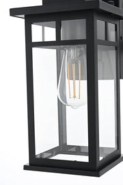 Mercer One Light Outdoor Wall Sconce Black by Lighting Design – Iron, Black, Model OD313W16BK