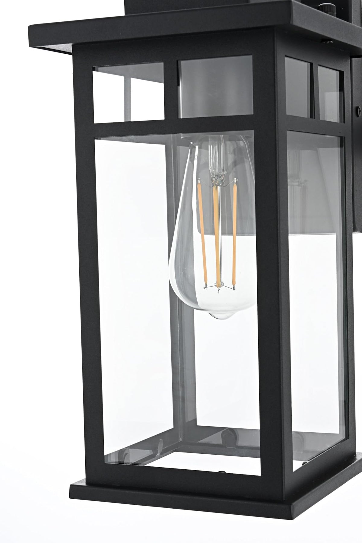 Mercer One Light Outdoor Wall Sconce Black by Lighting Design – Iron, Black, Model OD313W16BK