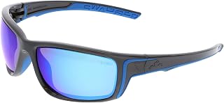 MCR Safety SR438B Swagger (Sr4) Glasses, Blue Diamond Mirror Lens