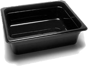 CAMBRO AHC13349A Food Pan, 24CWB, 0.04 x 3.9 inches (1/2 x 100 mm), Black, Polycarbonate, USA