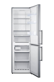 Summit 24-Inch Bottom Freeze Refrigerator by Summit Appliance – 10.8 cubic_feet, Stainless Steel, Model FFBF235PL