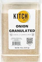 KITCH 24/7 Granulated Onion, 4 lb Container, Gluten Free, Kosher