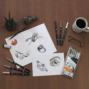 ABT Dual Brush Pens Set of 6 Gray Colors by Tombow – 1 Count (Pack of 6), Plastic, Gray Colors, Model ABT-6P-6