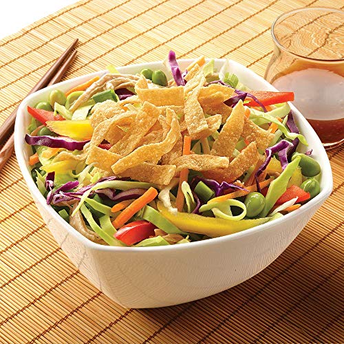 Fresh Gourmet Wonton Strips / Authentic / 16 Ounce (Pack of 1) Salad Toppings