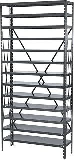 Akro-Mils AS1279 12-Inch D by 36-Inch W by 79-Inch H Powder Coated Steel Shelving Unit with 13 Shelves, Grey