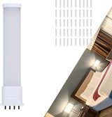 Satco LED PL Lamp 5.5W 2GX7 Base 13W CFL Equivalent CCT Selectable 2700K–4000K Ballast Bypass Non-Dimmable 120-277V Frost Finish – Part S11556 (50 Pack)
