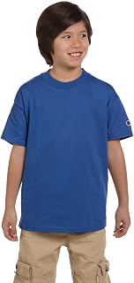 Champion Boys Big Boys' Short Sleeve Jersey Tee, Royal Blue, X-Large