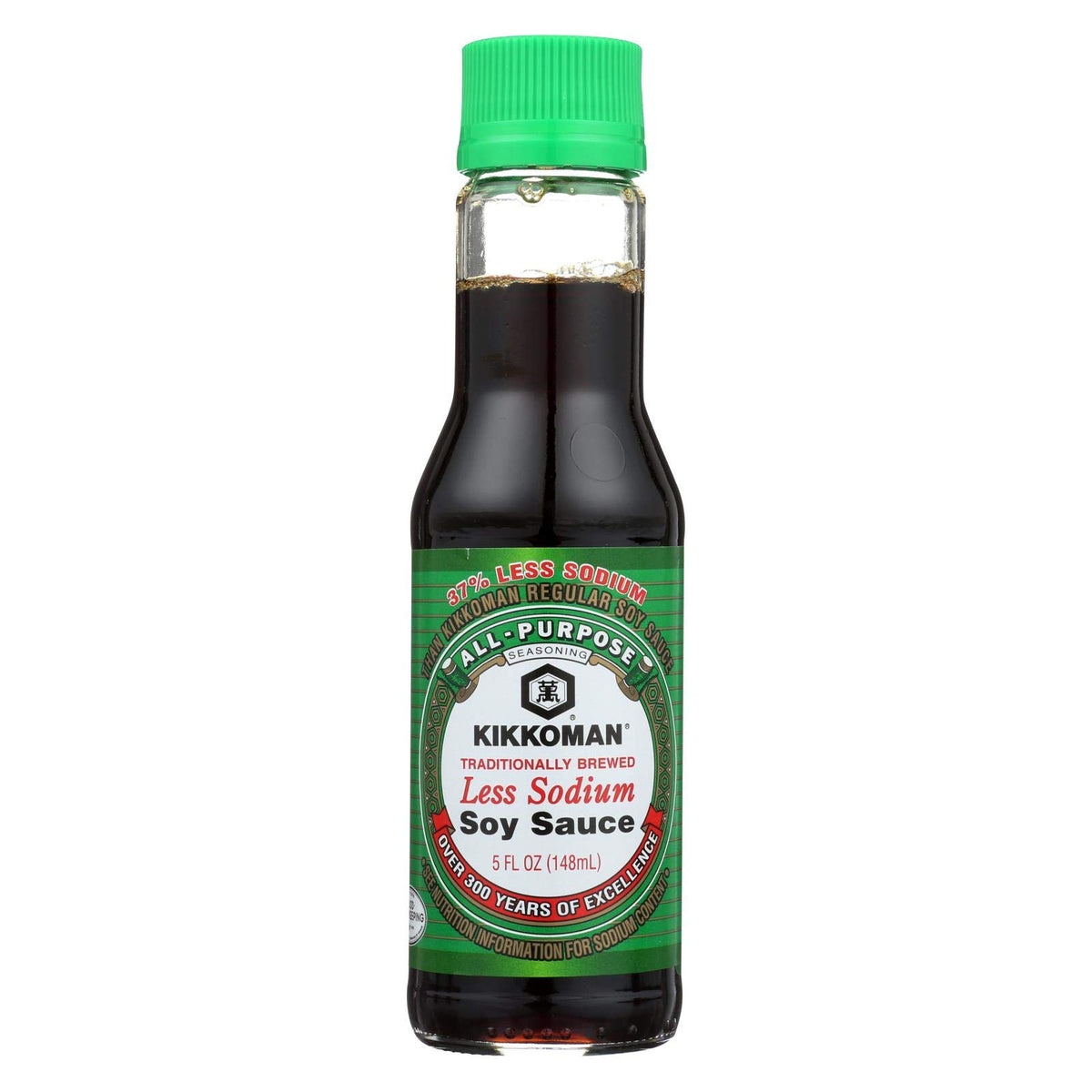 Less Sodium Soy Sauce by Kikkoman – 5 Fl Oz 12 Count, No Color