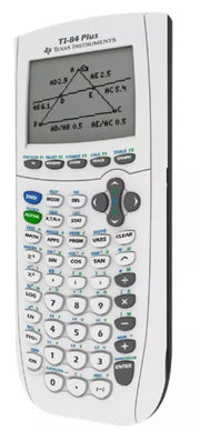 Ti-84 Plus Graphing Calculator by Texas Instruments – Plastic, White, Model 84PLWHITE