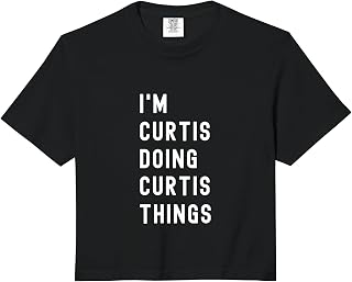 I'm Curtis Doing Curtis Things Comfort Colors Crop Top
