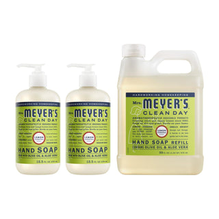CLEAN DAY Liquid Hand Soap Variety Pack (Lemon Verbena) by Mrs. MEYER'S – 58 Fl Oz (Pack of 1)