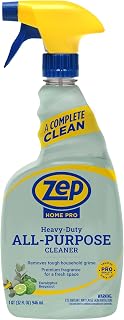 Zep Home Pro Heavy-Duty All-Purpose Cleaner - 32 oz (Pack of 1) R61506 - Removes tough grime from multiple indoor surfaces like counters & floors while leaving behind a Eucalyptus Bergamot scent