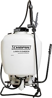 CHAPIN 60100 4 Gallon Backpack Sprayer for Lawn and Garden, Translucent
