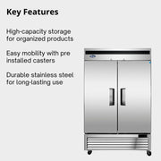 Atosa 43.8 cu. ft. / Stainless Steel / 43.8 cubic_feet Freezers